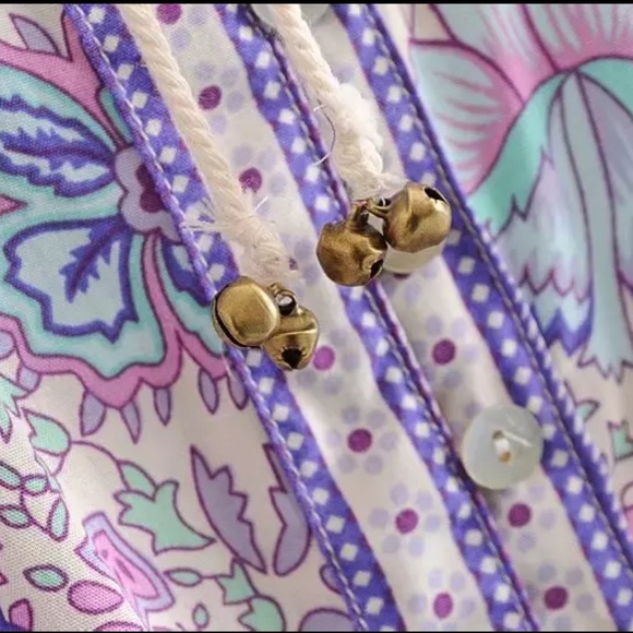 Boho Floral Leopard Gypsy Print Dress Purple - Picture 11 of 13